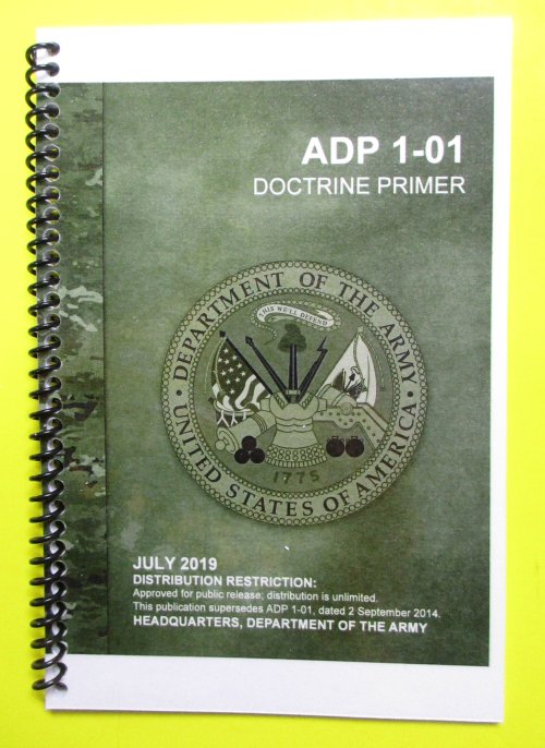 ADP 1-01 Army Doctrine Primer - 2019 - BIG size - Click Image to Close